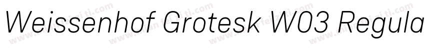 Weissenhof Grotesk W03 Regular字体转换